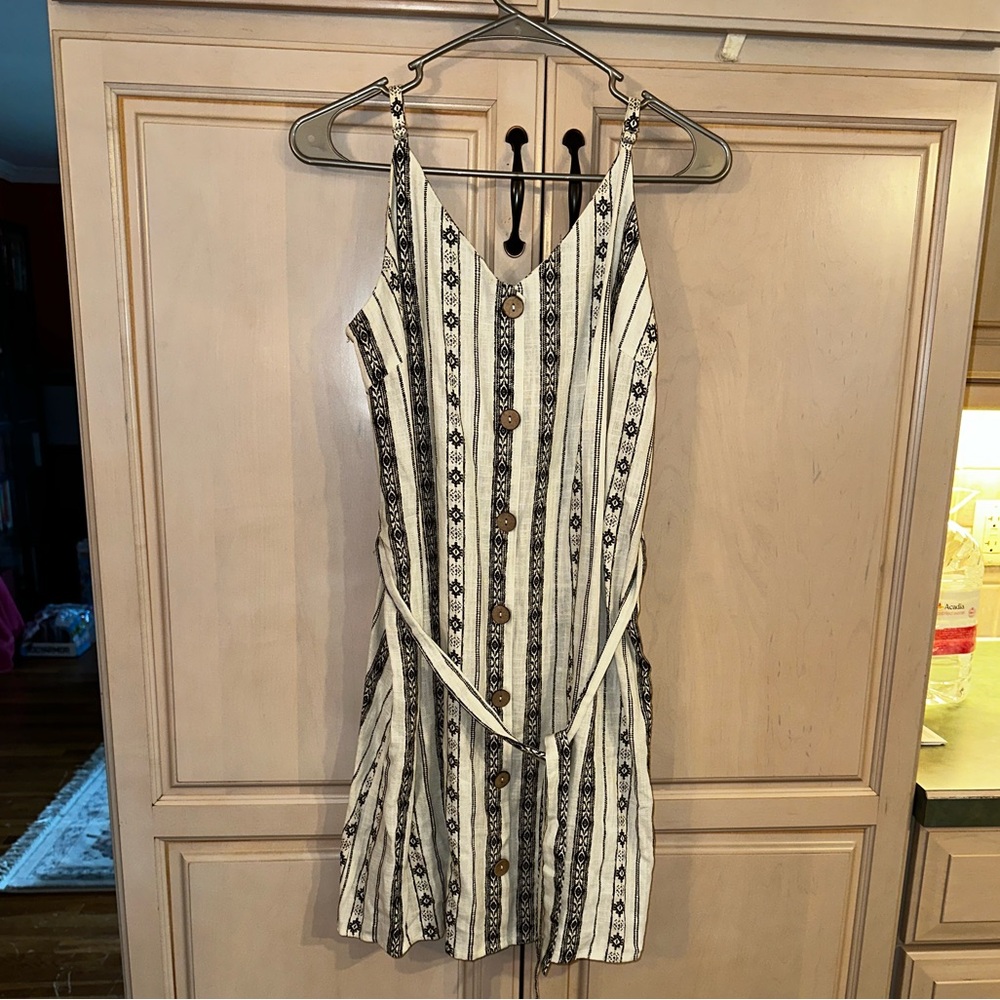 Striped Button-Down Dress
